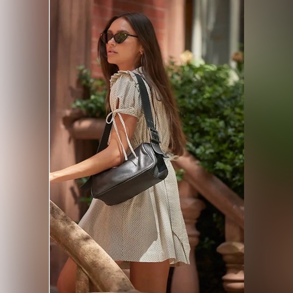 Free People Arm Candy Leather Bag, Purse, Adjustable Strap, Black, NWT - Picture 9 of 9